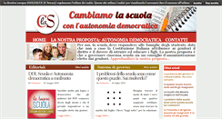 Desktop Screenshot of cambiamolascuola.org