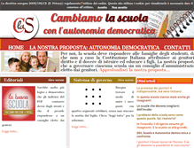 Tablet Screenshot of cambiamolascuola.org
